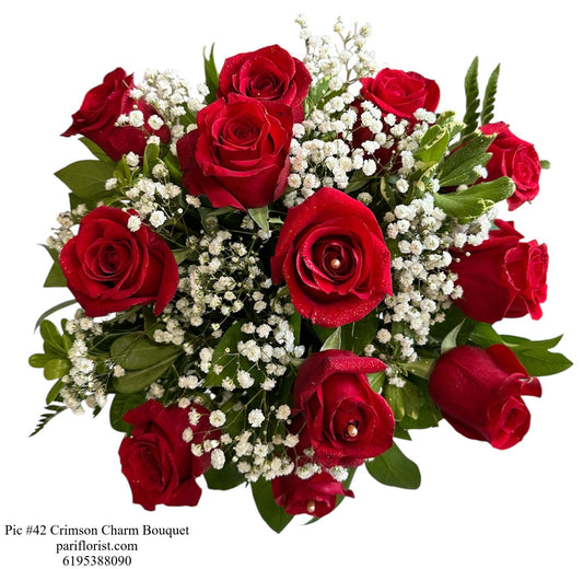 Pic #42 Crimson Charm Bouquet