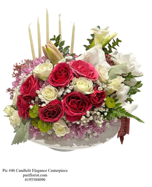 Pic #46 Candlelit Elegance Centerpiece