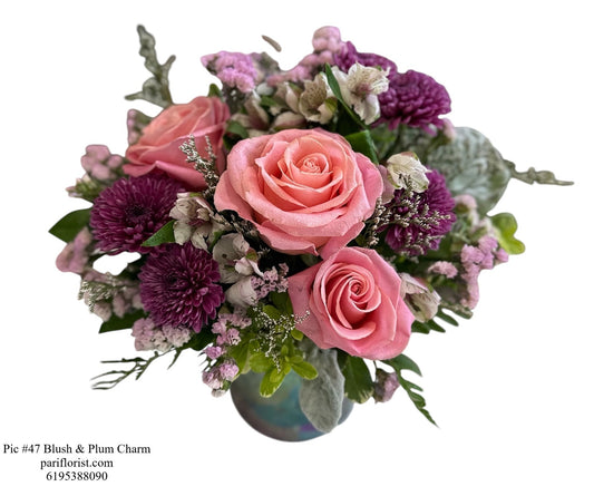 Pic #47 Blush & Plum Charm