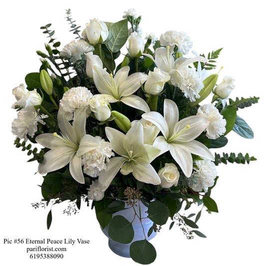 Pic #56 Eternal Peace Lily Vase