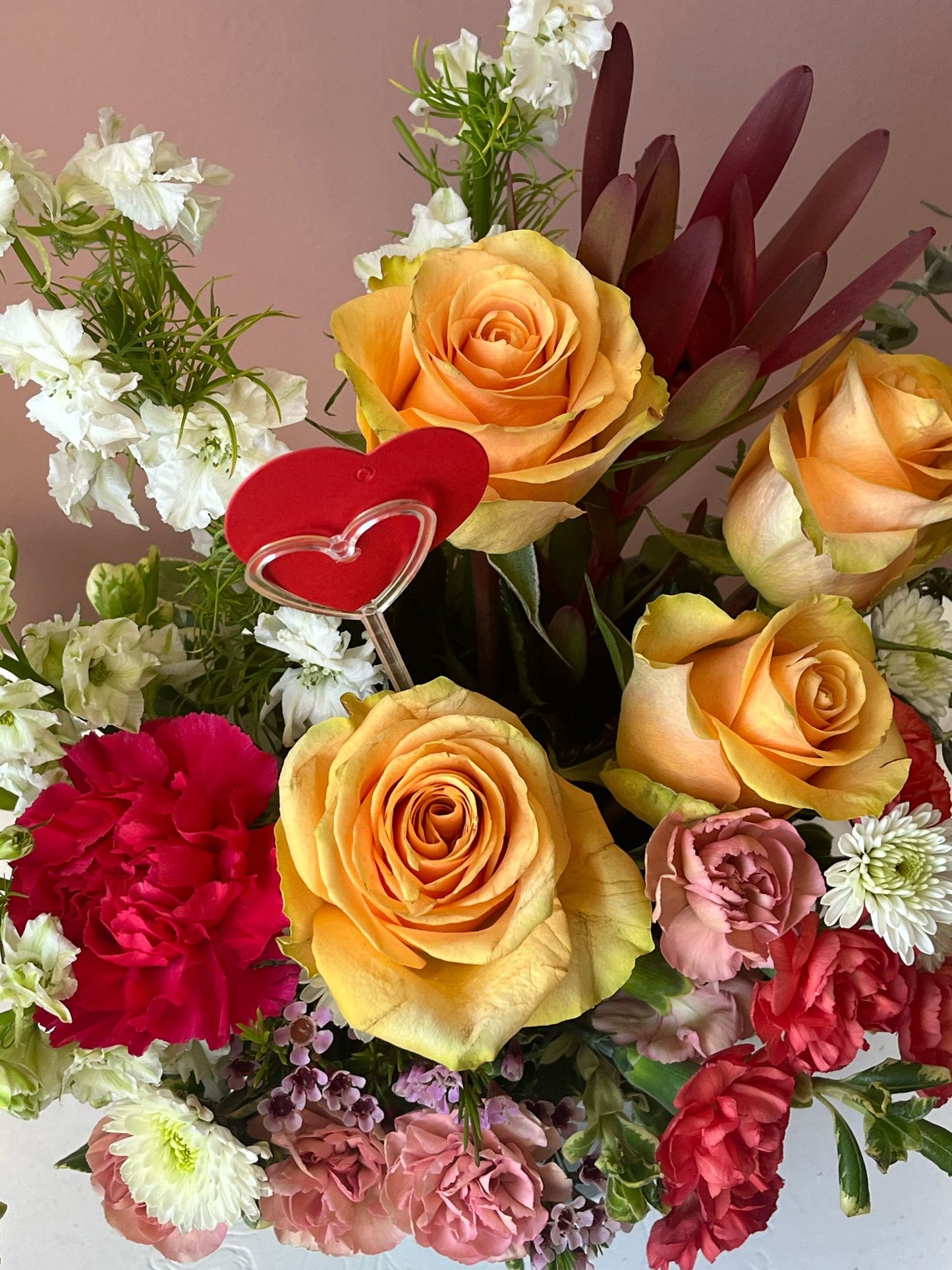 Joyful Mixed Rose and Carnation Bouquet