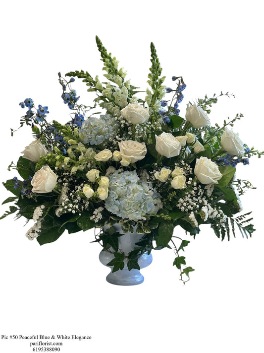 Pic #50 Peaceful Blue & White Elegance