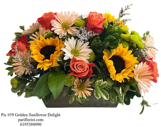 Pic #59 Golden Sunflower Delight
